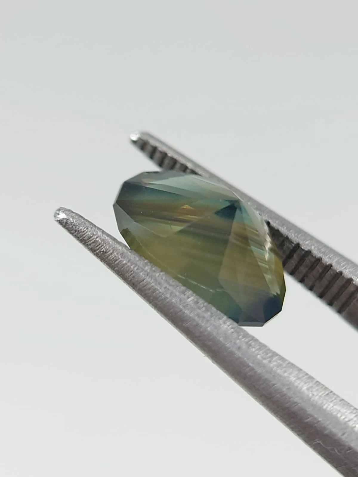 2.5ct Opalized Sapphire Fancy Oval Precision Cut from Nigeria — view 5